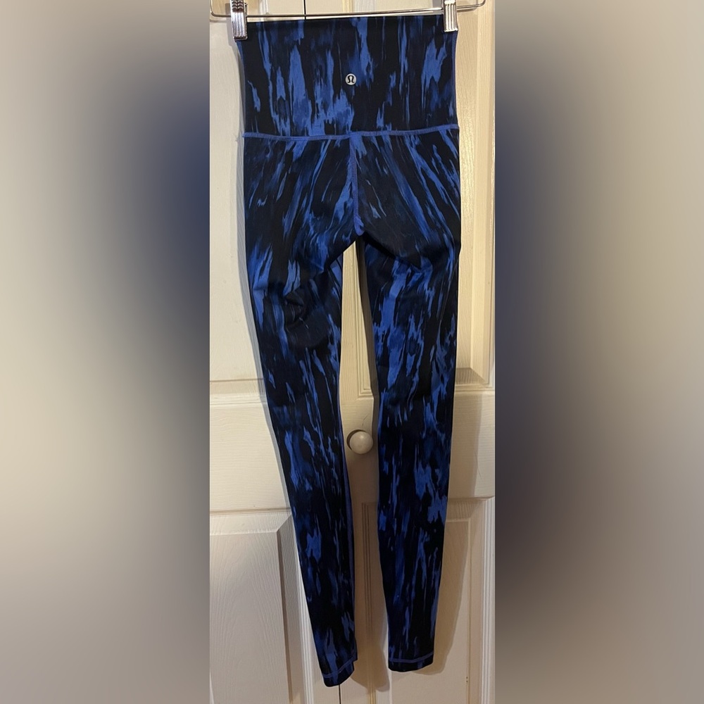 Lululemon Wunder Under High Rise Legging  Painted Animal Sprinkler Black/Blue 2 - Picture 4 of 6